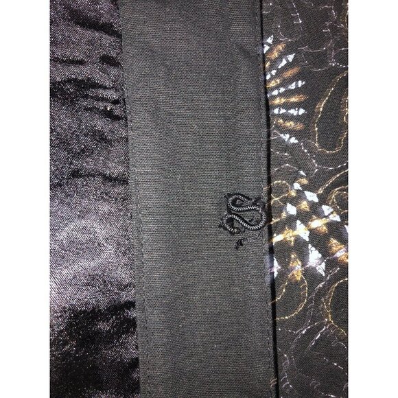 Chicos Embroidered Jacket Size 2 US L 12 Black Embroidered Metallic Sequin Beads - Picture 10 of 11